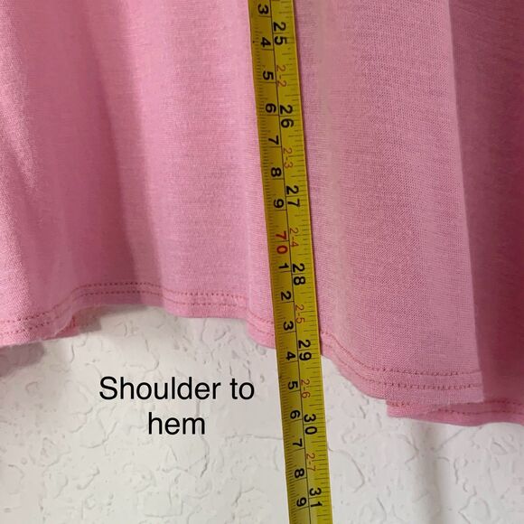 JM Fleurette Open Front Cardigan Women L Pink Long Sleeve Drape Top Preppy Work - Picture 7 of 7